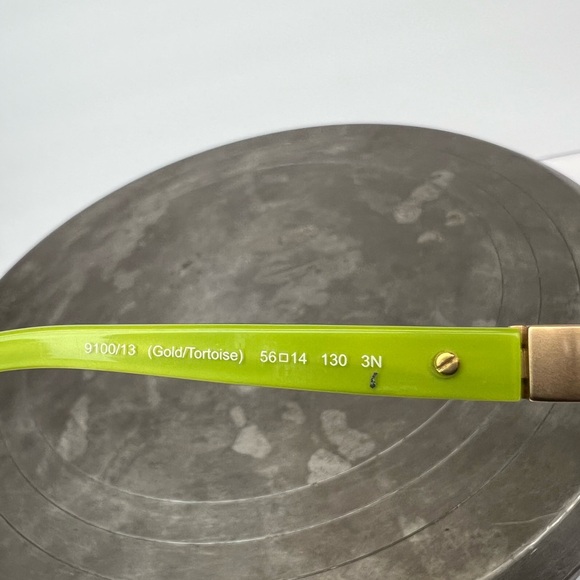 Coach Gold Sunglasses with Green Accents - Picture 8 of 11